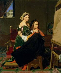 Raffael und die Fornarina, 1814 von Jean Auguste Dominique Ingres