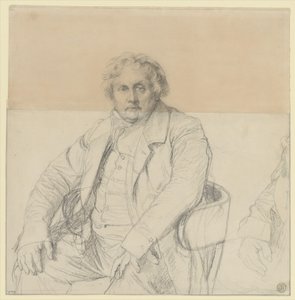 Studie für das Porträt von Louis-François Bertin (1766–1841) von Jean Auguste Dominique Ingres
