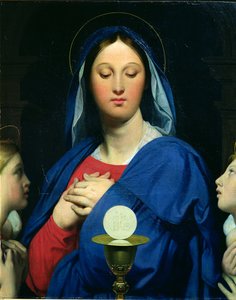 Die Jungfrau der Hostie, 1866 von Jean Auguste Dominique Ingres