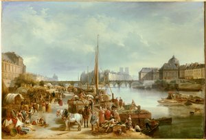 Ansicht des Hafens Saint Nicolas von Jean Auguste Garneray