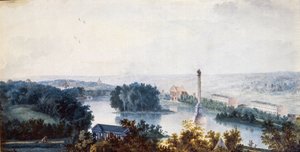 Zarskoje Selo. Die Chesme-Säule von Jean Balthazard de la Traverse
