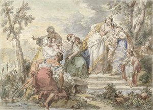 Die Auffindung des Moses von Jean Baptist Leprince