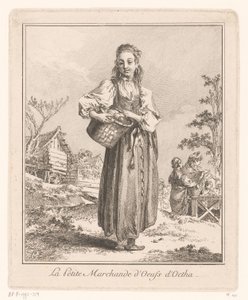 Eierverkäuferin aus Ochta von Jean Baptist Leprince