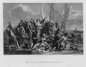 Der wunderbare Fischfang, Lukas V von Jean Baptiste (after) Jouvenet