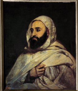 Porträt von Ben Mahi Ed Din Abd El Kader (Abd El-Kader) (1808-1883) Emir Algerien von Jean Baptiste Ange Tissier