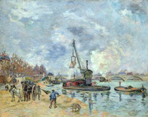 Am Quai de Bercy in Paris, 1874 von Jean Baptiste Armand Guillaumin