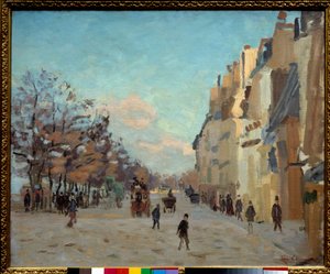 Quai de la gare in Paris, Schneeeffekt (19. Jahrhundert) von Jean Baptiste Armand Guillaumin