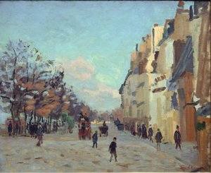 Quai de la Gare in Paris, Schneeeffekt von Jean Baptiste Armand Guillaumin