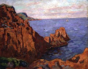 Die roten Felsen von Jean Baptiste Armand Guillaumin