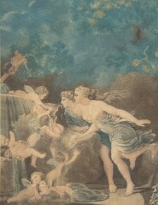 Der Brunnen der Liebe, spätes 18. Jahrhundert von Jean Baptiste Audebert