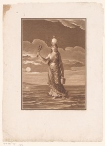 Isis, die Göttin mit den tausend Namen, oder die Natur personifiziert (La Déesse Myrionime, Isis, ou la Nature Personifiée) von Jean Baptiste Blaise Simonet