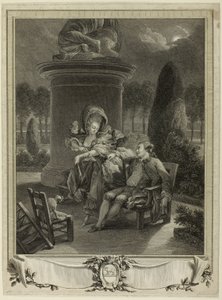 Der Abend in den Tuilerien von Jean Baptiste Blaise Simonet