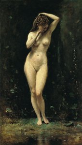 Diana badet im Brunnen von Jean Baptiste Camille Corot