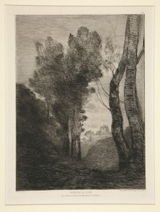 Umgebung von Rom von Jean Baptiste Camille Corot
