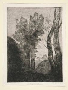 Umgebung von Rom von Jean Baptiste Camille Corot