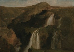 Wasserfälle von Tivoli von Jean Baptiste Camille Corot