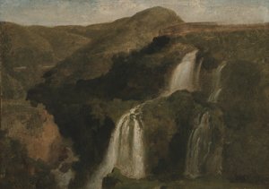 Wasserfälle von Tivoli von Jean Baptiste Camille Corot
