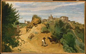 Genzano von Jean Baptiste Camille Corot