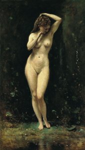Dianas Bad (Der Brunnen) von Jean Baptiste Camille Corot