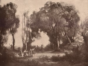Tanz der Nymphen von Jean Baptiste Camille Corot