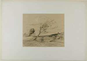 Windstoß von Jean Baptiste Camille Corot