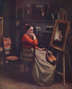 Latelier de Corot, ca. 1865 von Jean Baptiste Camille Corot