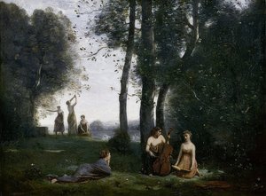 Ländliches Konzert. Um 1857-58