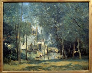 Le Moulin de Saint-Nicolas-Lez-Arras Gemälde von Camille Corot (1796-1875) 1874 Paris, Musée d