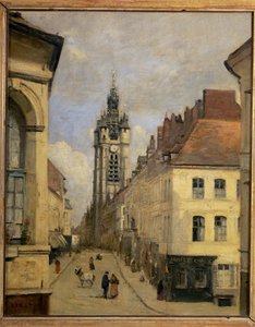 Der Glockenturm von Douai von Jean Baptiste Camille Corot
