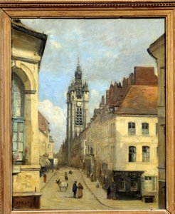 Das Belfried von Douai von Jean Baptiste Camille Corot