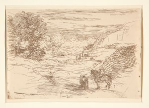 Die Paladine (Die wandernden Ritter) von Jean Baptiste Camille Corot