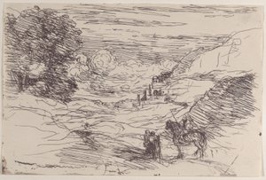 Les Paladins, 1871 von Jean Baptiste Camille Corot