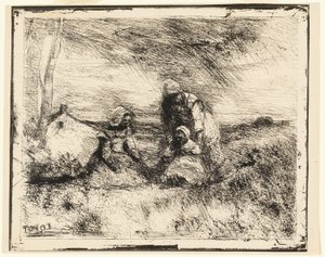 Kleine Schwester von Jean Baptiste Camille Corot