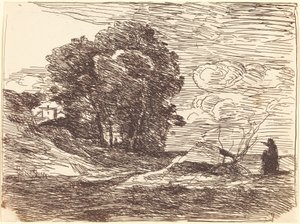 Wohnsitz des Dichters von Jean Baptiste Camille Corot