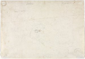 Skizze für eine Landschaft (Rückseite)