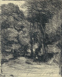Souvenir du Bas-Bréau von Jean Baptiste Camille Corot