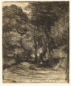 Erinnerung an Bas-Bréau von Jean Baptiste Camille Corot