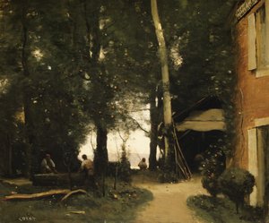 Die Ufer der Seine bei Conflans, ca. 1865-70 von Jean Baptiste Camille Corot