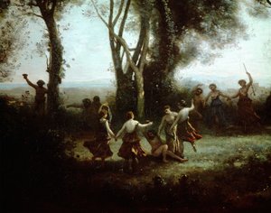 Der Tanz der Nymphen von Jean Baptiste Camille Corot