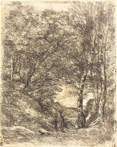 Die Gärten des Horaz von Jean Baptiste Camille Corot