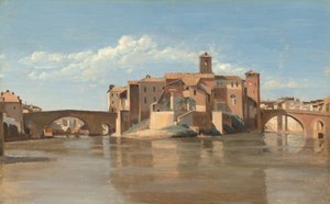 Die Insel und Brücke von San Bartolomeo, Rom
