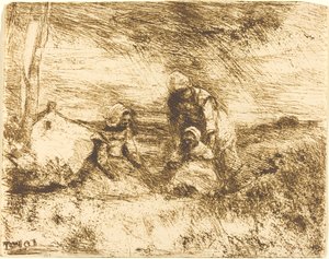 Die kleine Schwester von Jean Baptiste Camille Corot