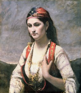 Die junge Frau von Albano, 1872 von Jean Baptiste Camille Corot