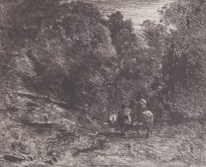 Zwei Reisende im Wald, 1854