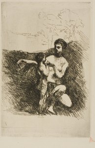 Venus schneidet Amors Flügel, zweite Platte von Jean Baptiste Camille Corot
