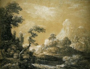 Eine klassische Landschaft von Jean Baptiste Claude Chatelain