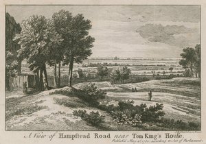 Ein Blick auf die Hampstead Road in der Nähe von Tom King