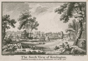 Die Südansicht von Kensington von Jean Baptiste Claude Chatelain