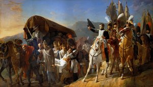Napoleon würdigt den Mut der Verwundeten