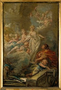 Pygmalion und Galatea (Skizze) von Jean Baptiste Deshays